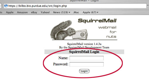 SquirrelMail screen capture