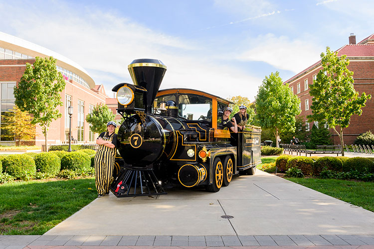 The Purdue Boilermaker special and the Paint Crew.