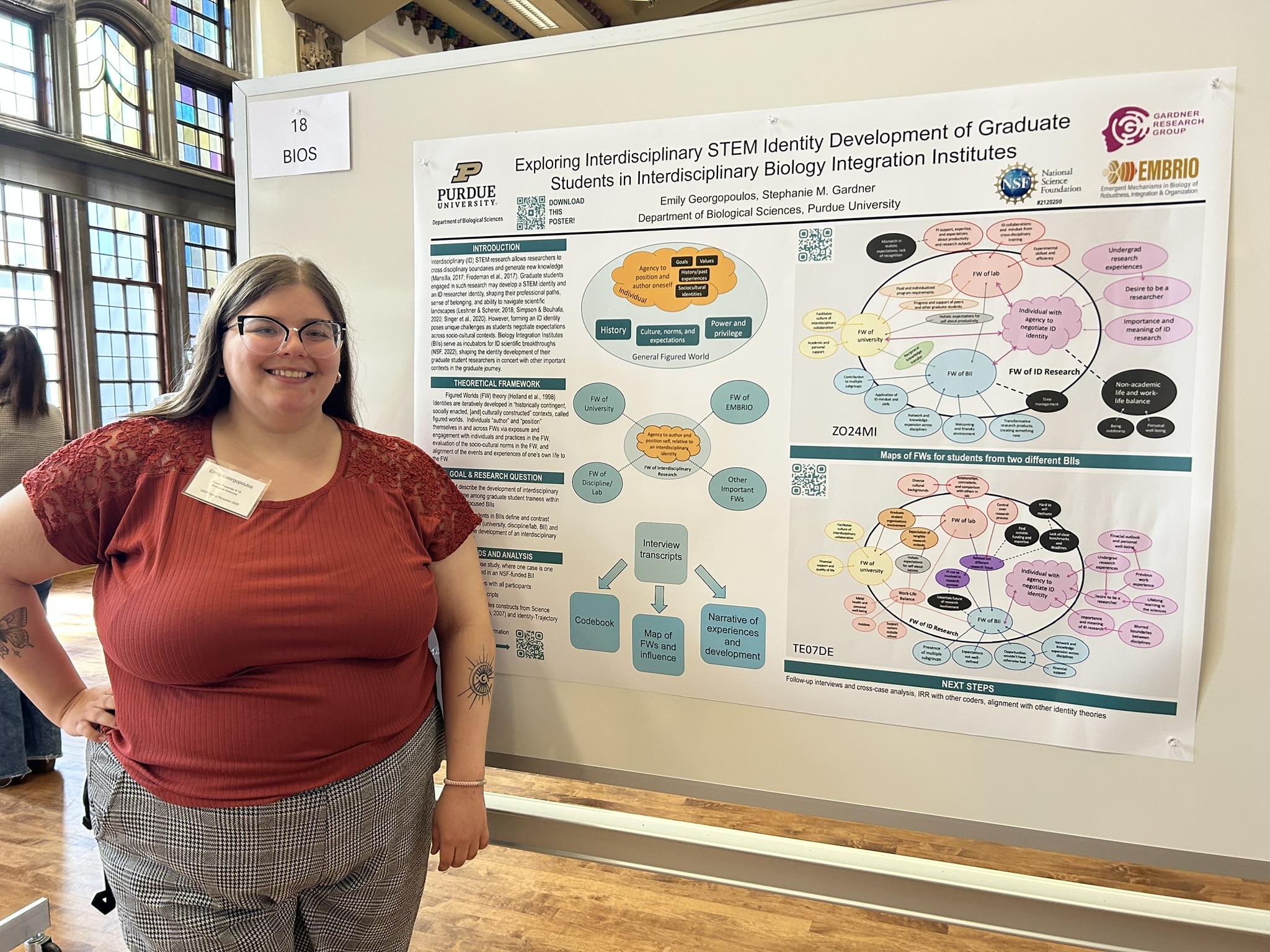 Emily G with poster