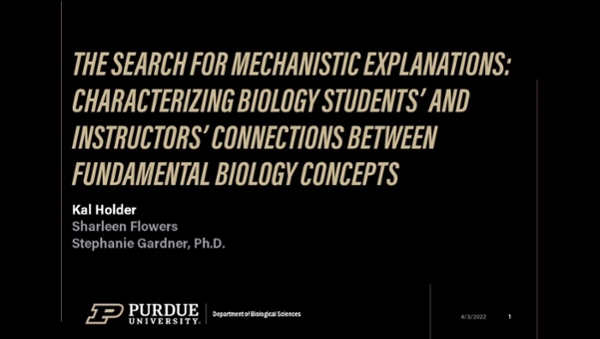 Kal's recorded talk from the Purdue spring research conference