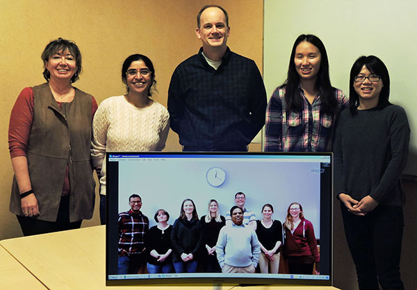 Professor Tesmer and his lab students