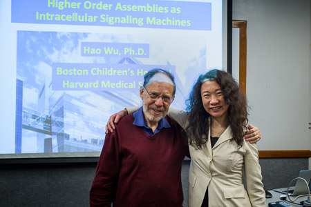 Dr. Hao Wu with Professor Michael Rossman