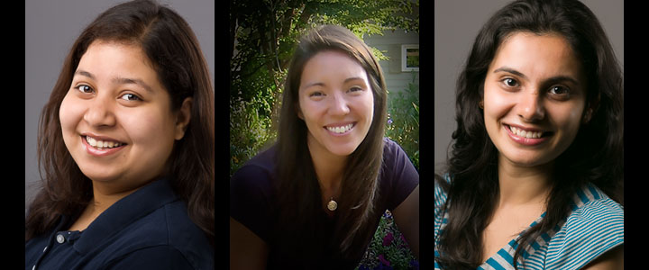 Anwesha Sanyal, Vanessa Hale and Devika Sirohi