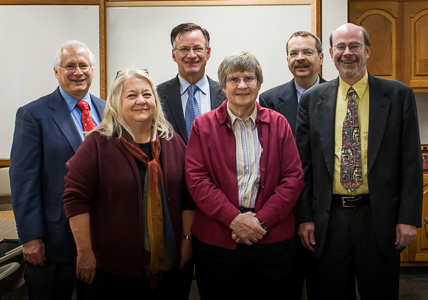 Mark Effron, Julie Overbeck, Herman Houin, Pam Fraker, Bill Phillips and Richard Kuhn