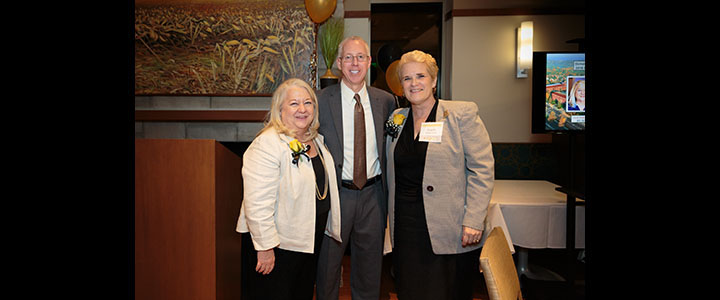 Julie Overbeck, Steve Konieczny and Gayle Johnston