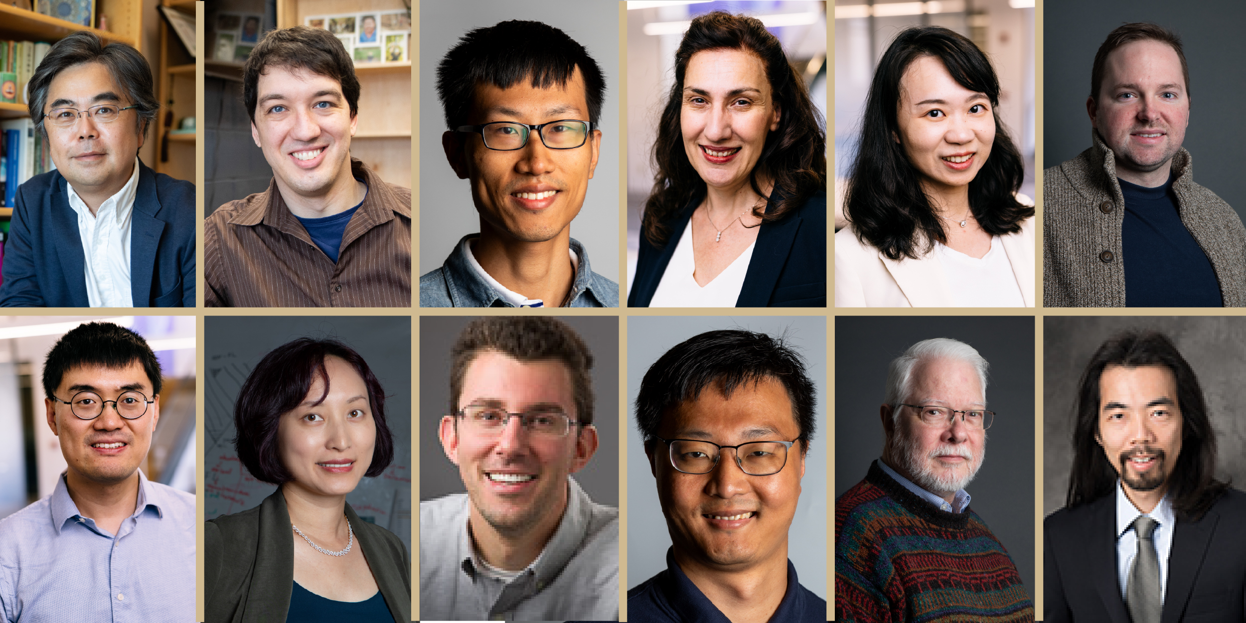 Collage of twelve headshots