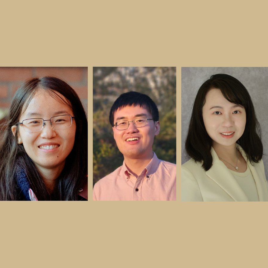 Collage of Drs. Zhang, Yang, and Wang